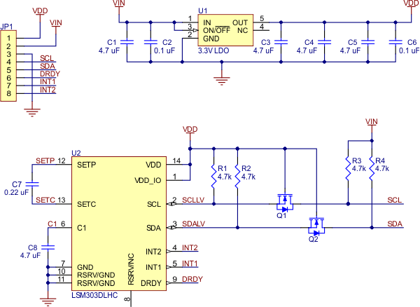 lsm303 module schematic