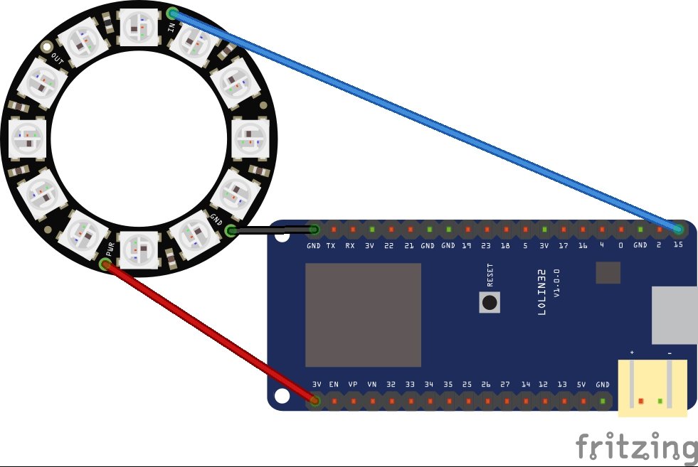 Origineel Spruit Verslaafde ESP32 and WS2812 RGB led ring example | ESP32 Learning