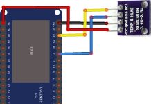 esp32 and SHT35 layout
