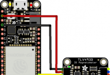 ESP32 and TLV493D layout