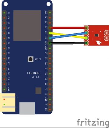 ESP32 and TMP102 digital temperature sensor example